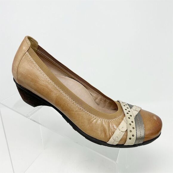 Abeo Bio Nellie Women's Orthopedic Casual Slip On Wedges Size 10 Neutral - Picture 1 of 14